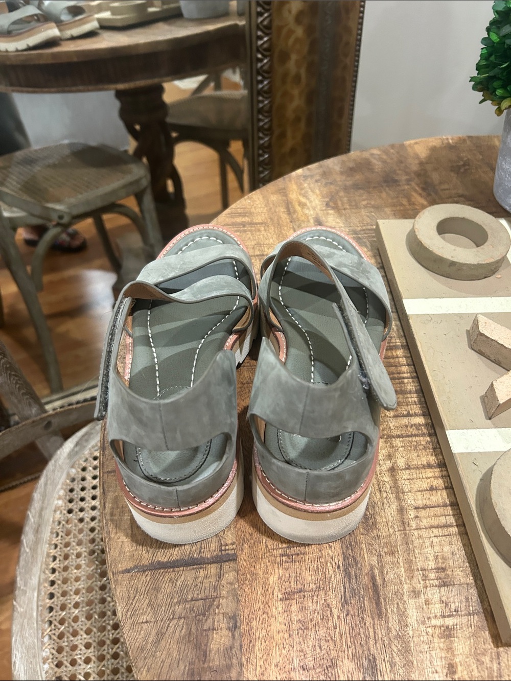 Sage green by Sofft 8 M Suede Platform Sandals - Women - Picture 3 of 3